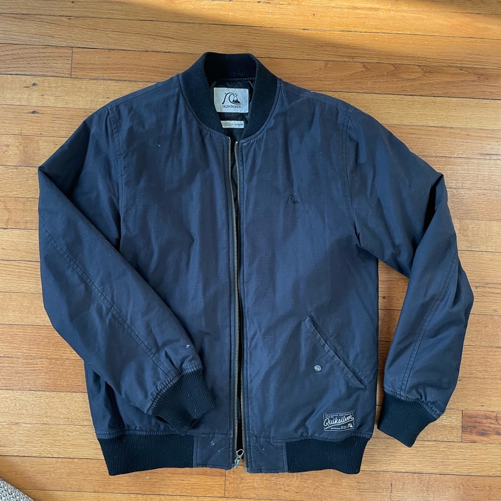 Quiksilver lined bomber jacket (M)